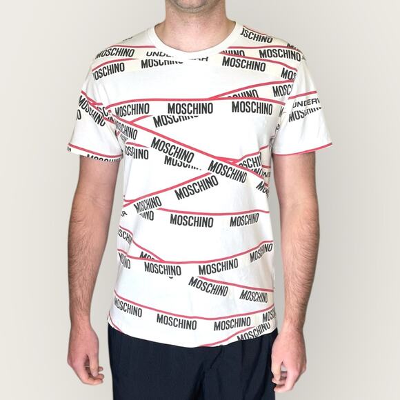 Moschino Underwear Men's Cotton Graphic T-Shirt L - Picture 1 of 11